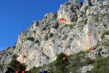 escalade peillon baus roux topo