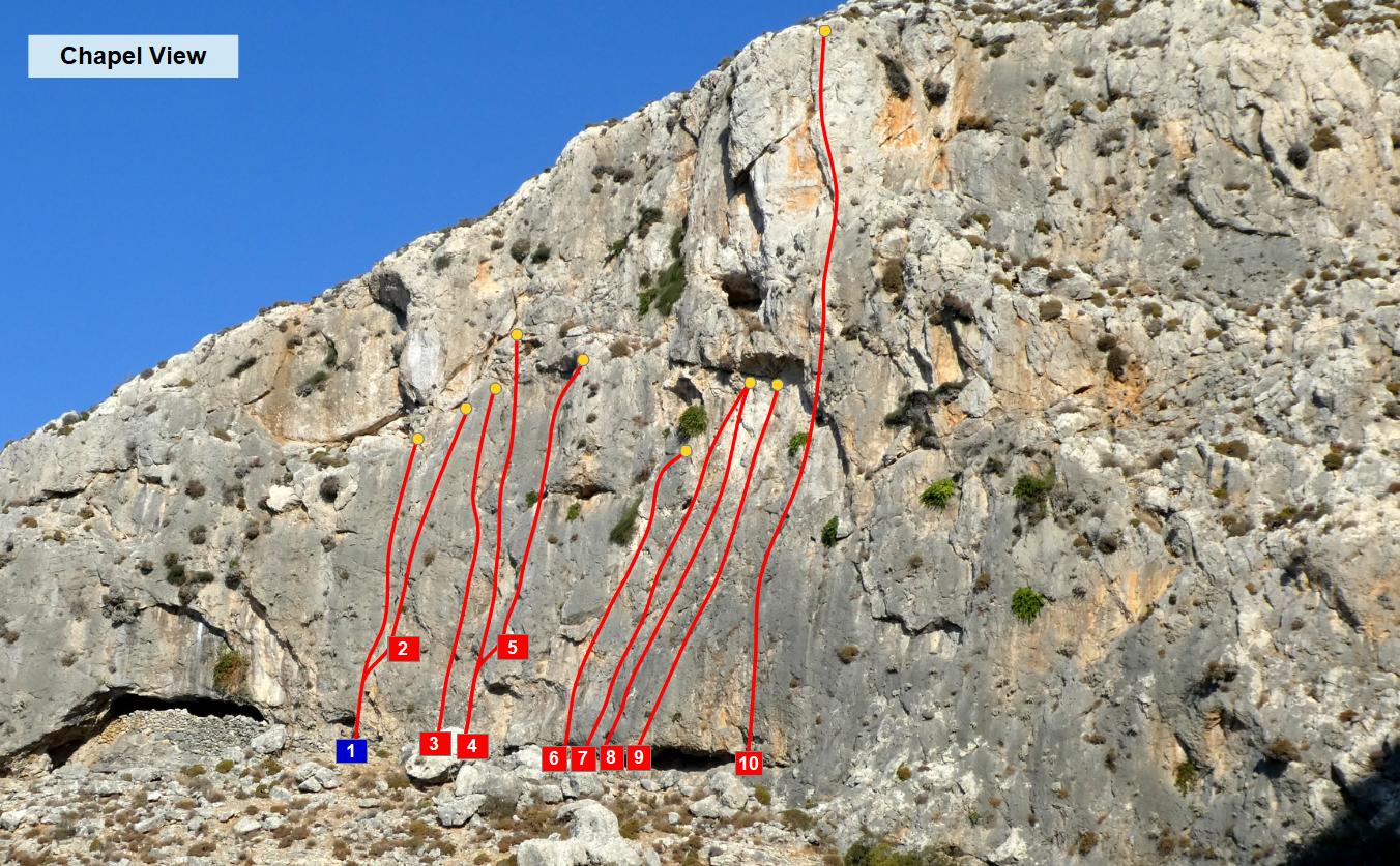 Kalymnos Saint Photis climbing topo