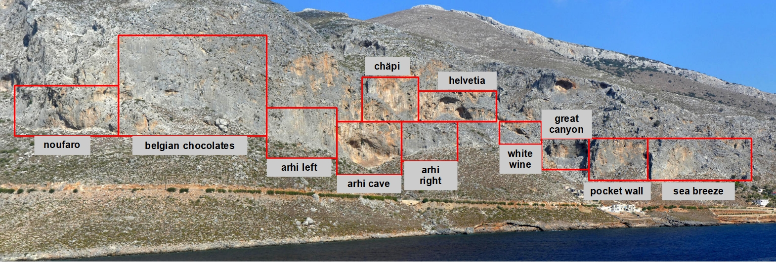 Kalymnos North of Arginonta overview