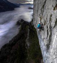 Climbing above the clouds at Fallenflue