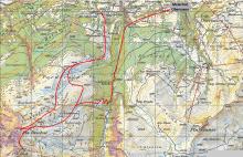 Piz Titschal ski tour topo