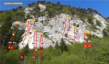 Climbing topo, Erschwil, Lämmlisflüh