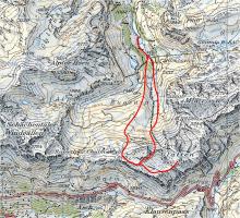 Glatten ski tour topo