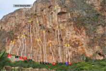 San Vito Climbing Topo Never Sleeping Wall