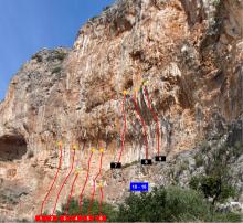 climbing leonidio topo cave of panagia