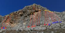 Climb Kalymnos Palionisos Bay topo