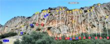 Climbing topo San Vito Pineta