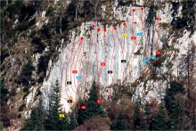 Climbing topo Fallenflue, Switzerland