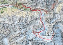 Sustenhorn ski tour topo