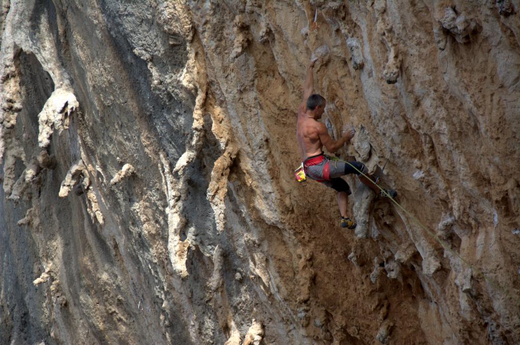 Climbing Sueur d'hommes, Galatiani, Kalymnos