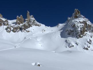 Chli Bielenhorn, ski tour, from Siedelenhütte